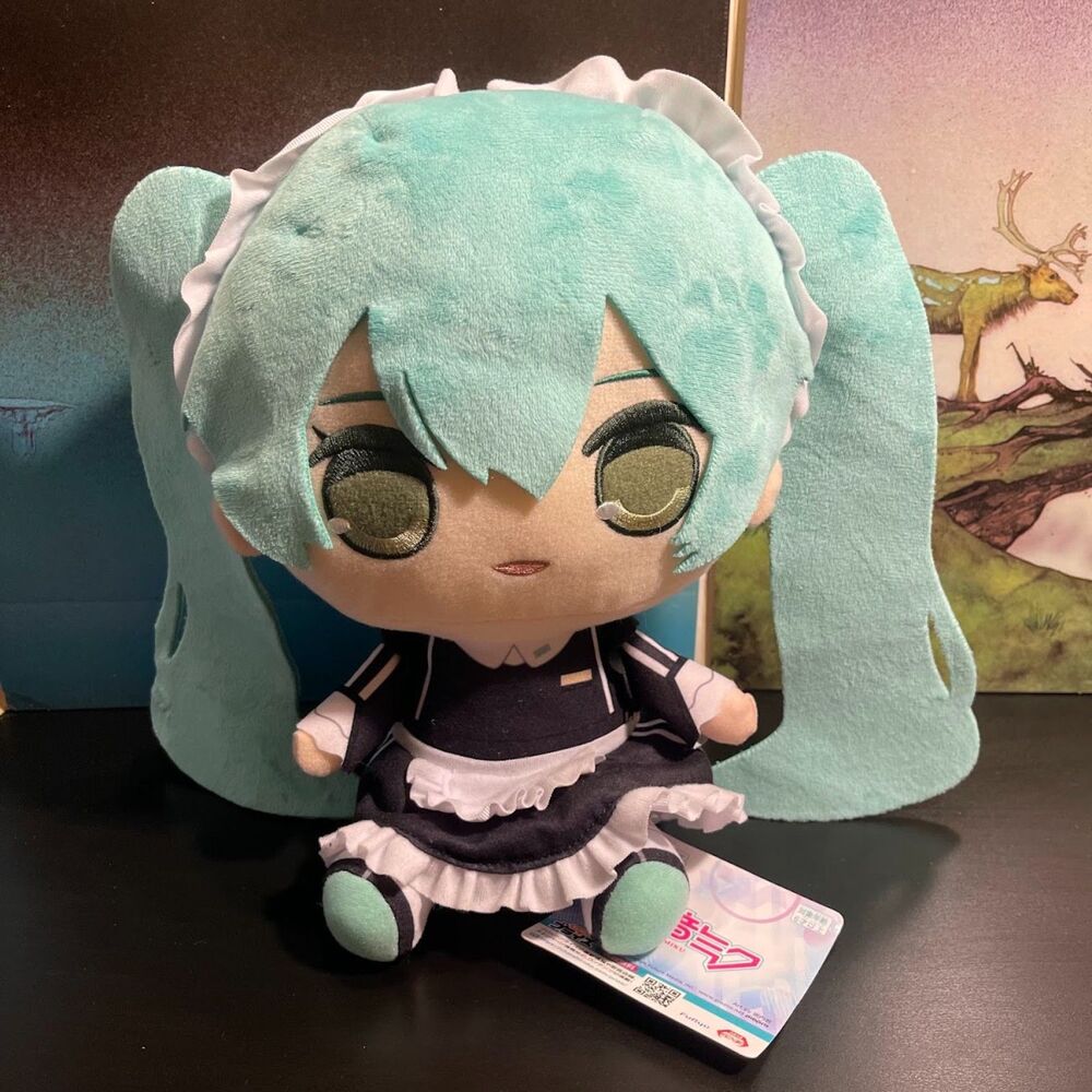 Hatsune Miku Kyurumaru BIG Plush – Sporty Maid – 13" – FuRyu - NWT